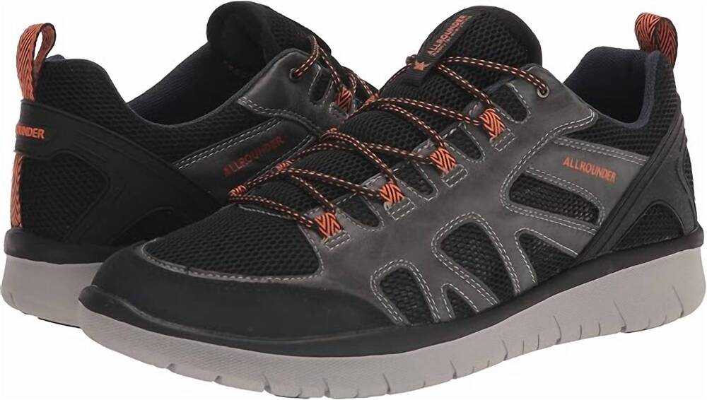 NEW ALLROUNDER men's moment lace-up sneaker in dark grey